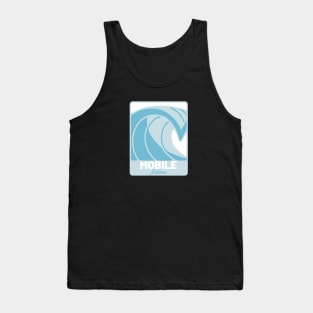 Mobile Beach Alabama - Atlantic Ocean AL Crashing Wave Tank Top